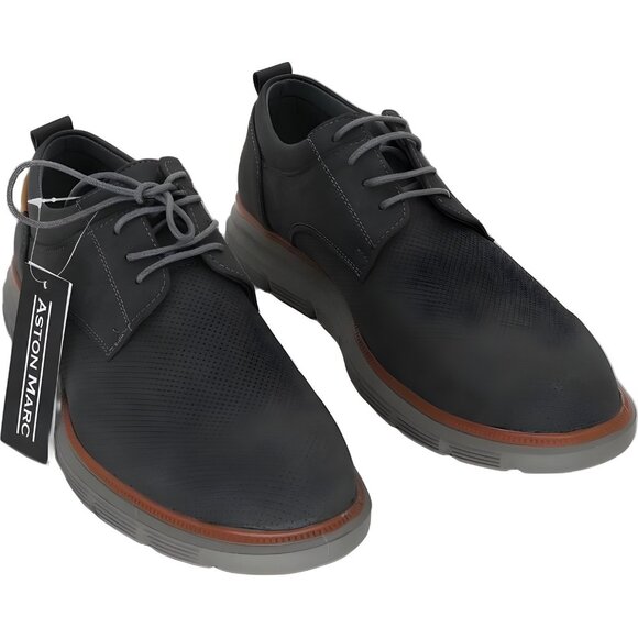 Aston Marc Eglon Oxford Dress Shoes Gray Men's US 8.5M - Picture 1 of 6